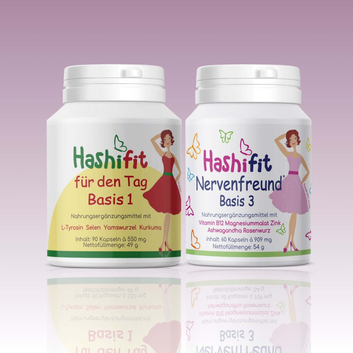 Hashifit Set Basis 1 & Basis 3 – Kombination für Energie, Stressresistenz und Nervenbalance bei Hashimoto