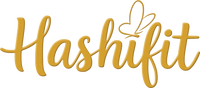 hashifit logo in goldener Schrift