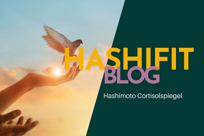 Hand mit Taube → „Cortisolspiegel Hashimoto Stress loslassen“