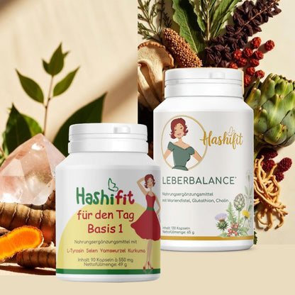 Hashifit Basis 1 + Leberbalance | Schilddrüse &amp; Leber