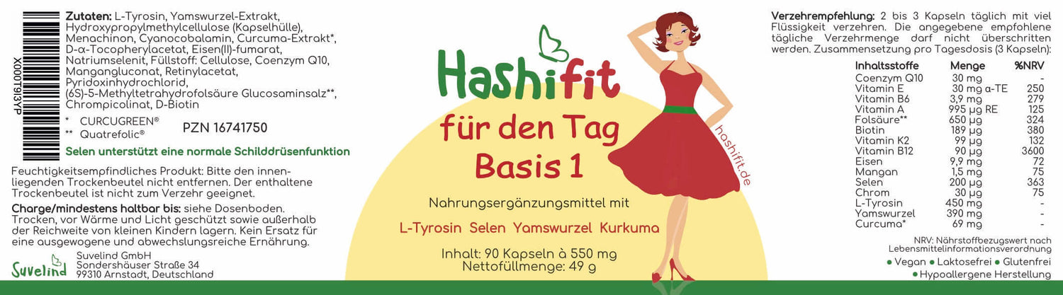 Etikett Hashifit Basis 1 fuer den Tag
