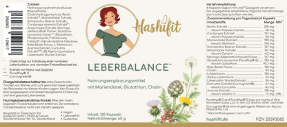 Hashifit Leberbalance – Pflanzenstoffe und Mikronährstoffe für Stoffwechsel und Leberfunktion