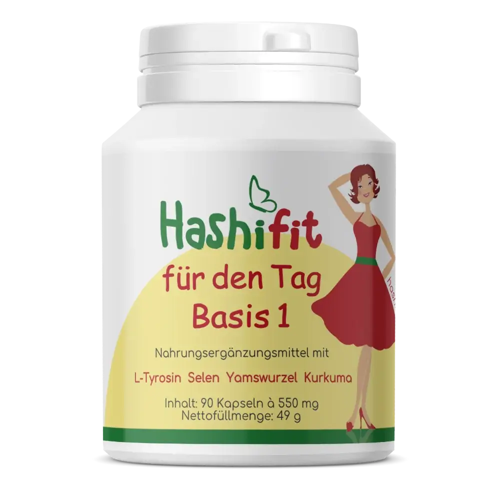 Hashifit Basis 1 – Tagesformel mit Selen, Curcugreen™ und Q10 für Energie und Balance bei Hashimoto
