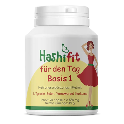 Hashifit Basis 1 – Tagesformel mit Selen, Curcugreen™ und Q10 für Energie und Balance bei Hashimoto