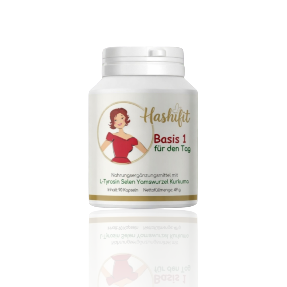 Hashifit Basis 1 – Tagesformel mit Selen, Curcugreen™ und Q10 für Energie und Balance bei Hashimoto