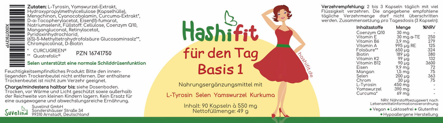 Etikett Hashifit Basis 1 fuer den Tag
