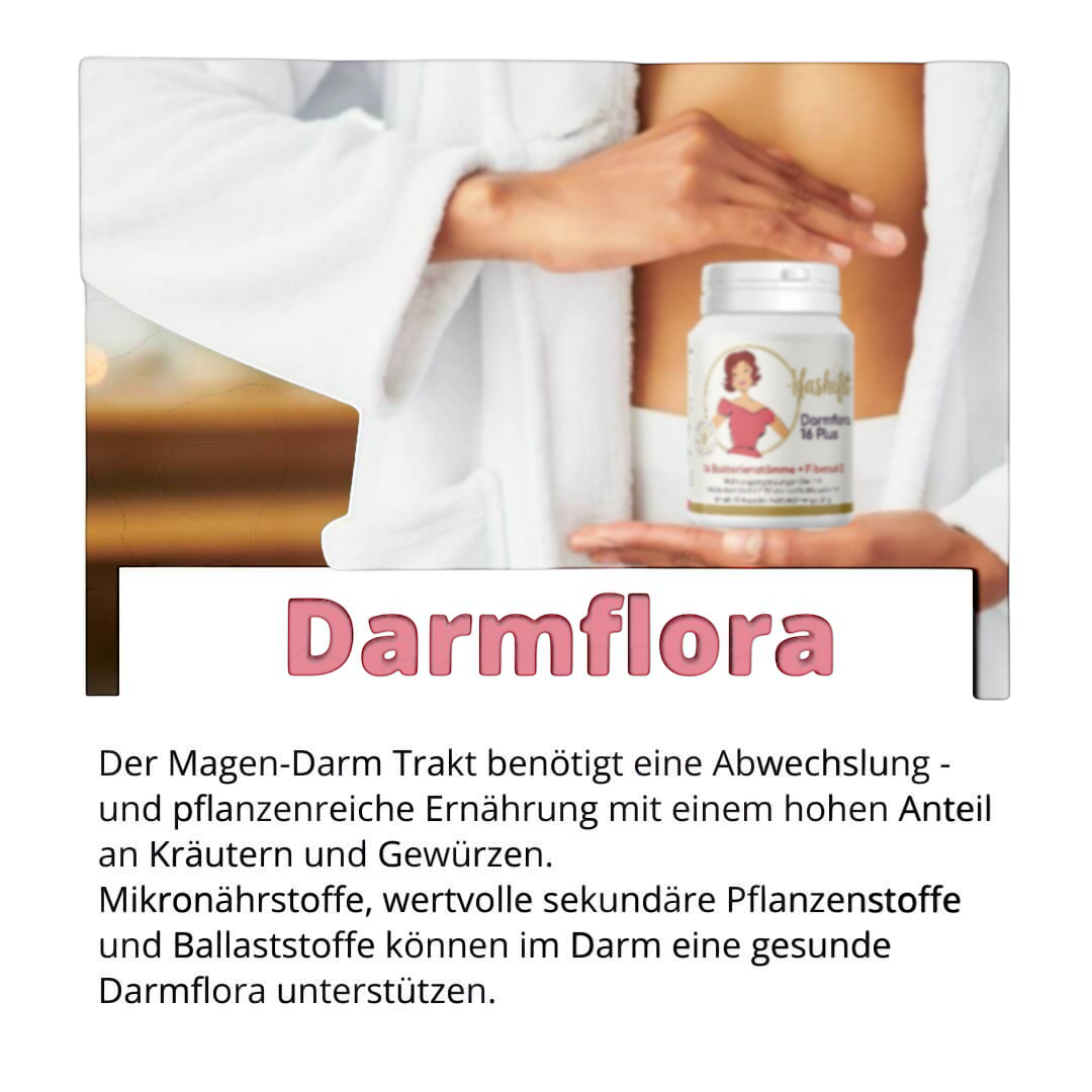 Darmflora 16 Plus Produktinfo – natürliche Unterstützung für Verdauung, Immunsystem und Mikronährstoffaufnahme
