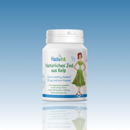 Hashifit Natürliches Jod aus Kelp – sanft niedrig dosiertes Jod aus Meeresalgen zur individuellen Ergänzung bei Hashimoto