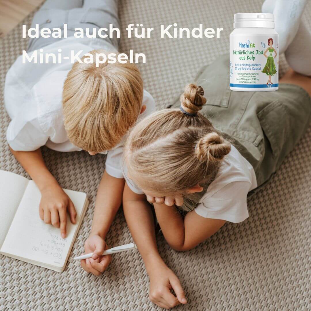 Hashifit Natürliches Jod aus Kelp – Mini-Kapseln ideal auch für Kinder und empfindliche Personen