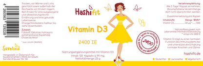 Etikett Hashifit Vitamin D3 mit 2400 IE