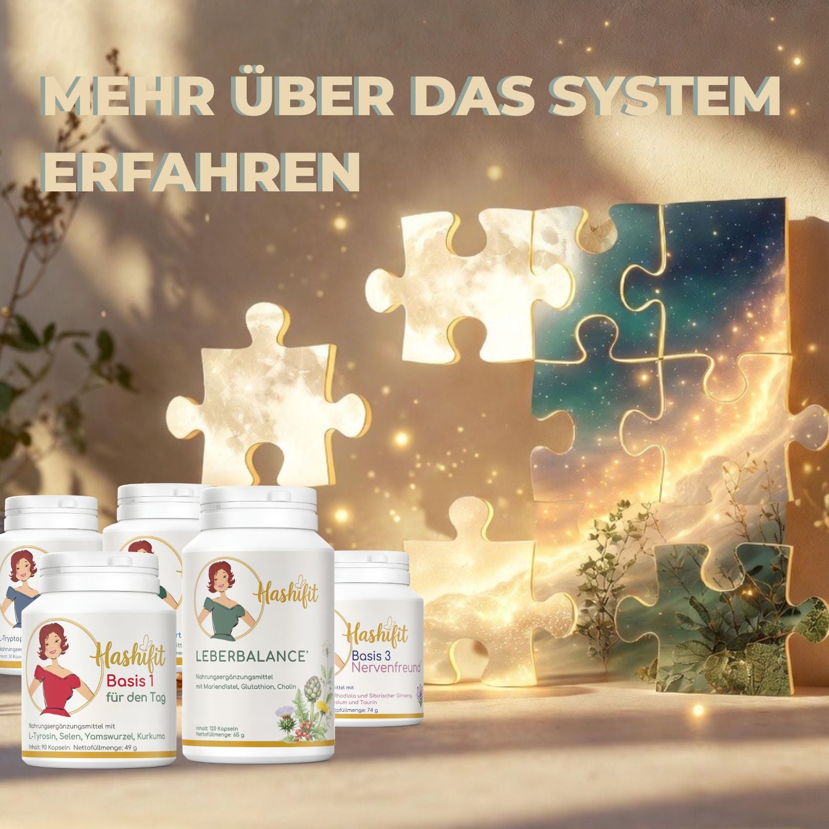 Hashifit System mit mehreren Produkten – ganzheitlicher Ansatz für Stoffwechsel, Stress und Energie bei Hashimoto
