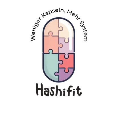 Hashifit eine Kapsel als Puzzle dargestellt – ganzheitliche Unterstützung bei Hashimoto