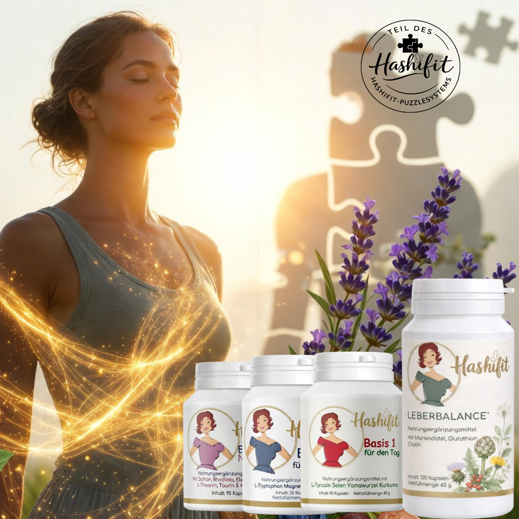 Hashifit Nahrungsergänzung – Bausteine für Energie, Schlaf ,stress und Stoffwechsel